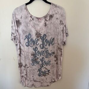 Juicy Couture Tie-Dye Love Graphic Women's Tee